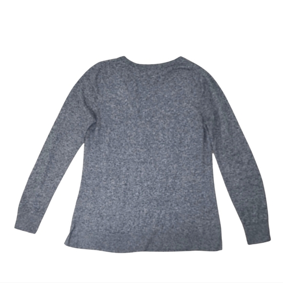 Old Navy Crew Neck Long Sleeve Lightweight Sweater Heather Gray  Size Medium - Picture 4 of 8